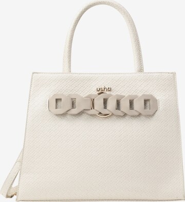 Usha Handtas in Beige: voorkant