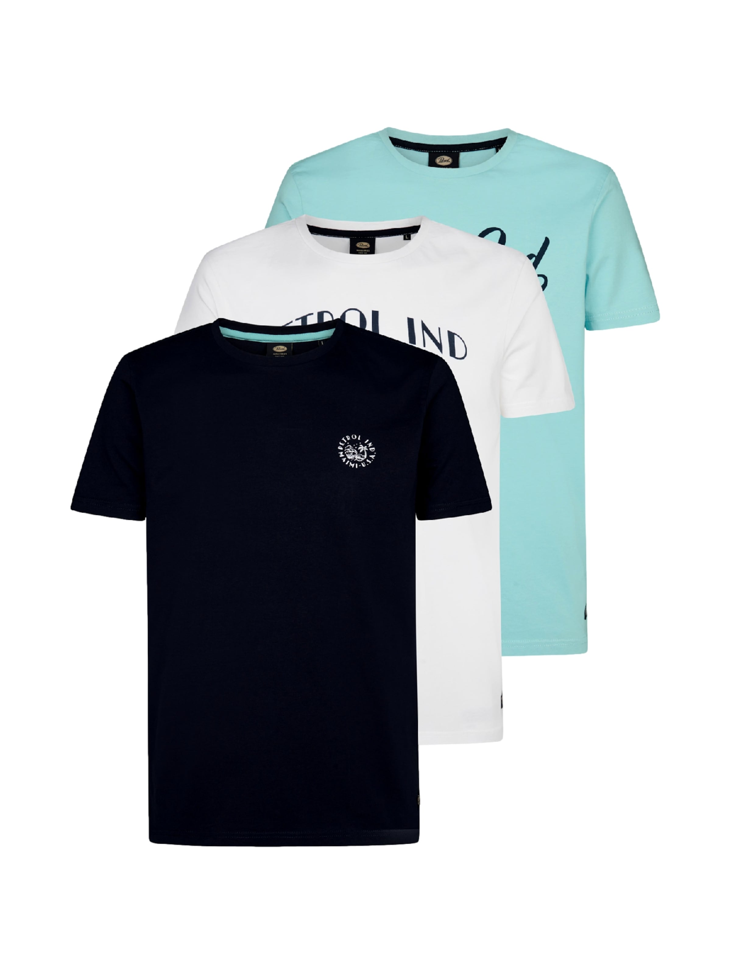 Petrol Industries T-shirt i blå: framsida