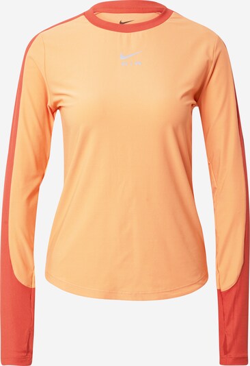 Sportiniai marškinėliai 'Air' iš NIKE, spalva – šviesiai pilka / šviesiai oranžinė / tamsiai oranžinė, Prekių apžvalga