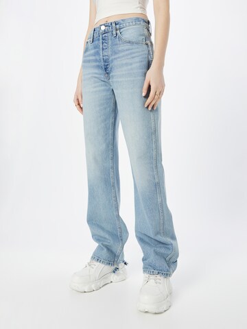 Wide leg Jeans di RE/DONE in blu: frontale