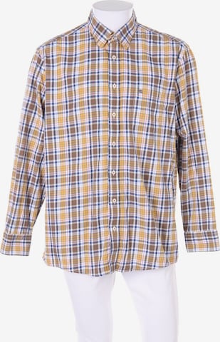 CASAMODA Button Up Shirt in XL in Yellow: front