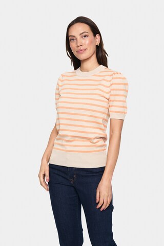 SAINT TROPEZ Pullover in Beige: Vorderseite