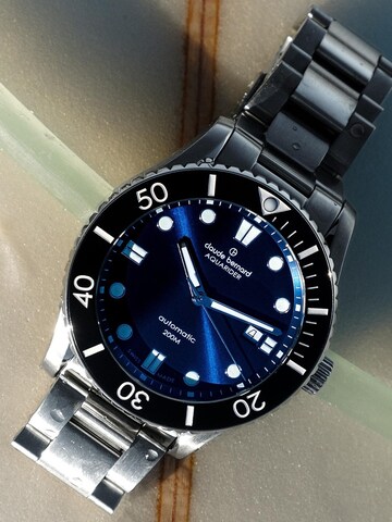 Claude Bernard Analoguhr 'Aquarider Automatic'‌‌‌ in Blau