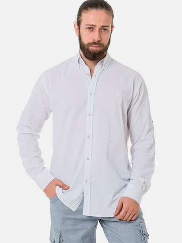 CIPO & BAXX Slim fit Overhemd 'CH199' in Wit: voorkant