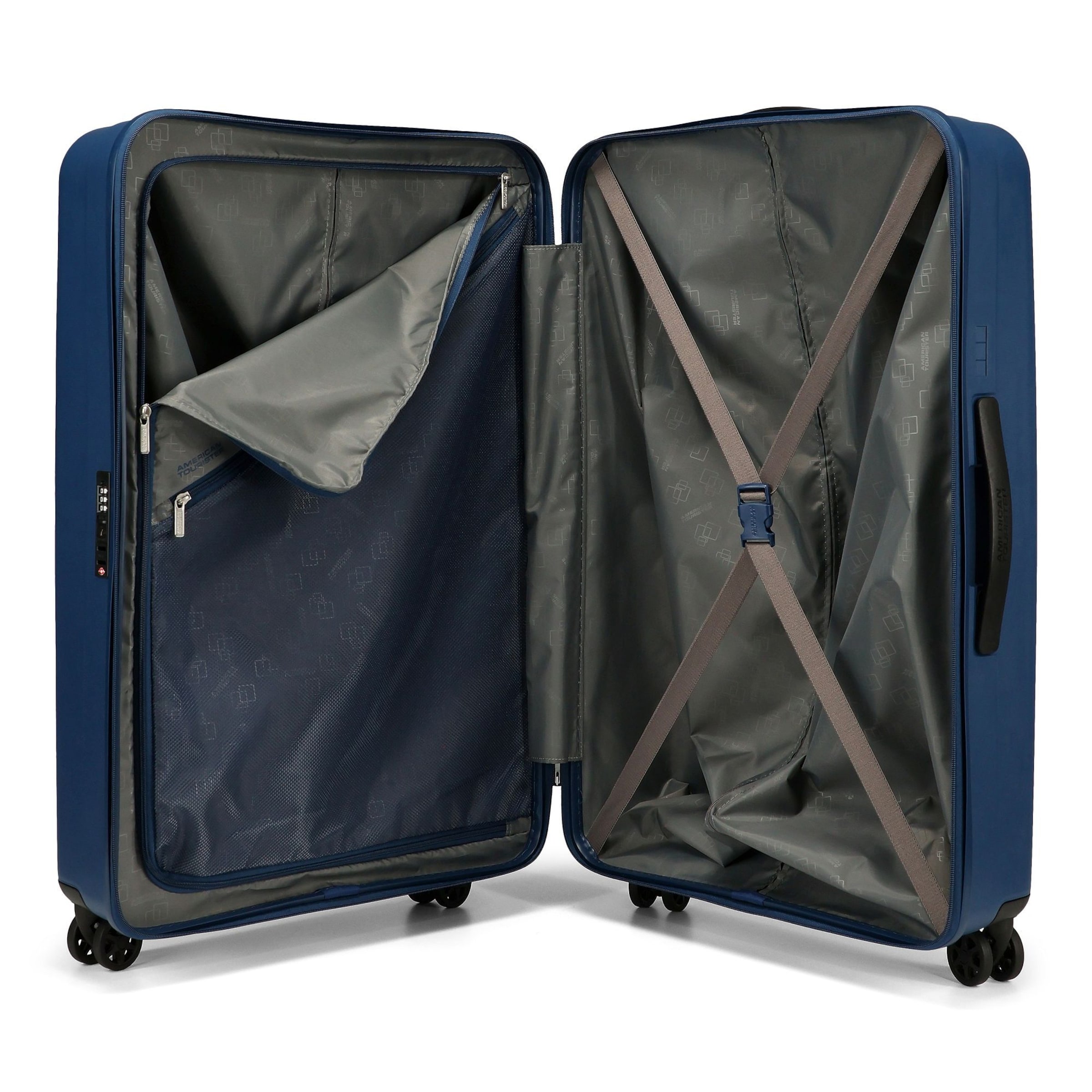 American Tourister Trolley 'Rejoy 4' in Blauw