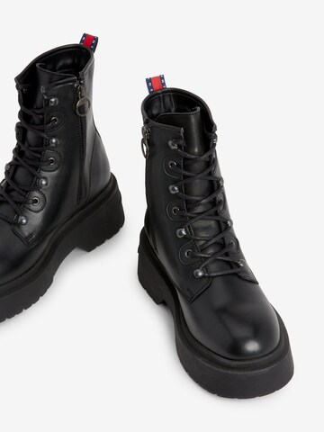 Tommy Jeans Lace-Up Boots in Black