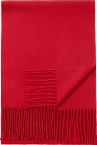 Écharpe 'Unisex Cashmere Fringed Scarf' GOBI Cashmere en rouge : devant