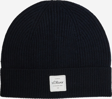 s.Oliver Beanie in Blue: front