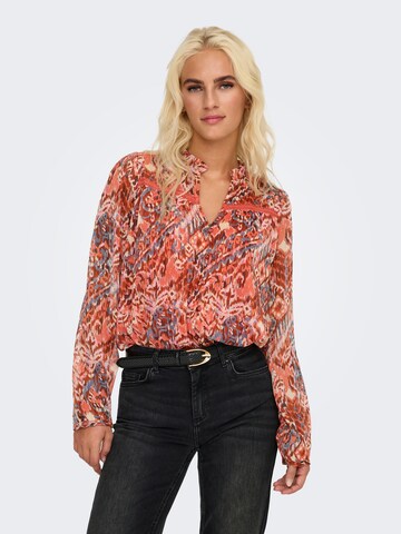 ONLY Blouse 'ONLVIKKI' in Orange