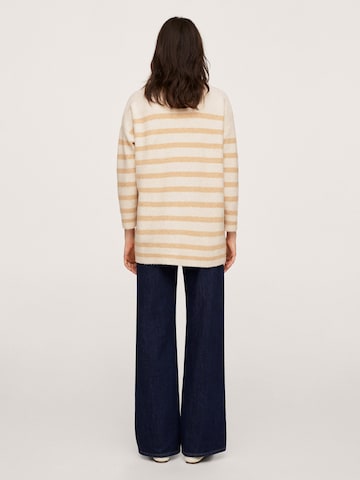 MANGO Knit Cardigan 'Marina' in Beige