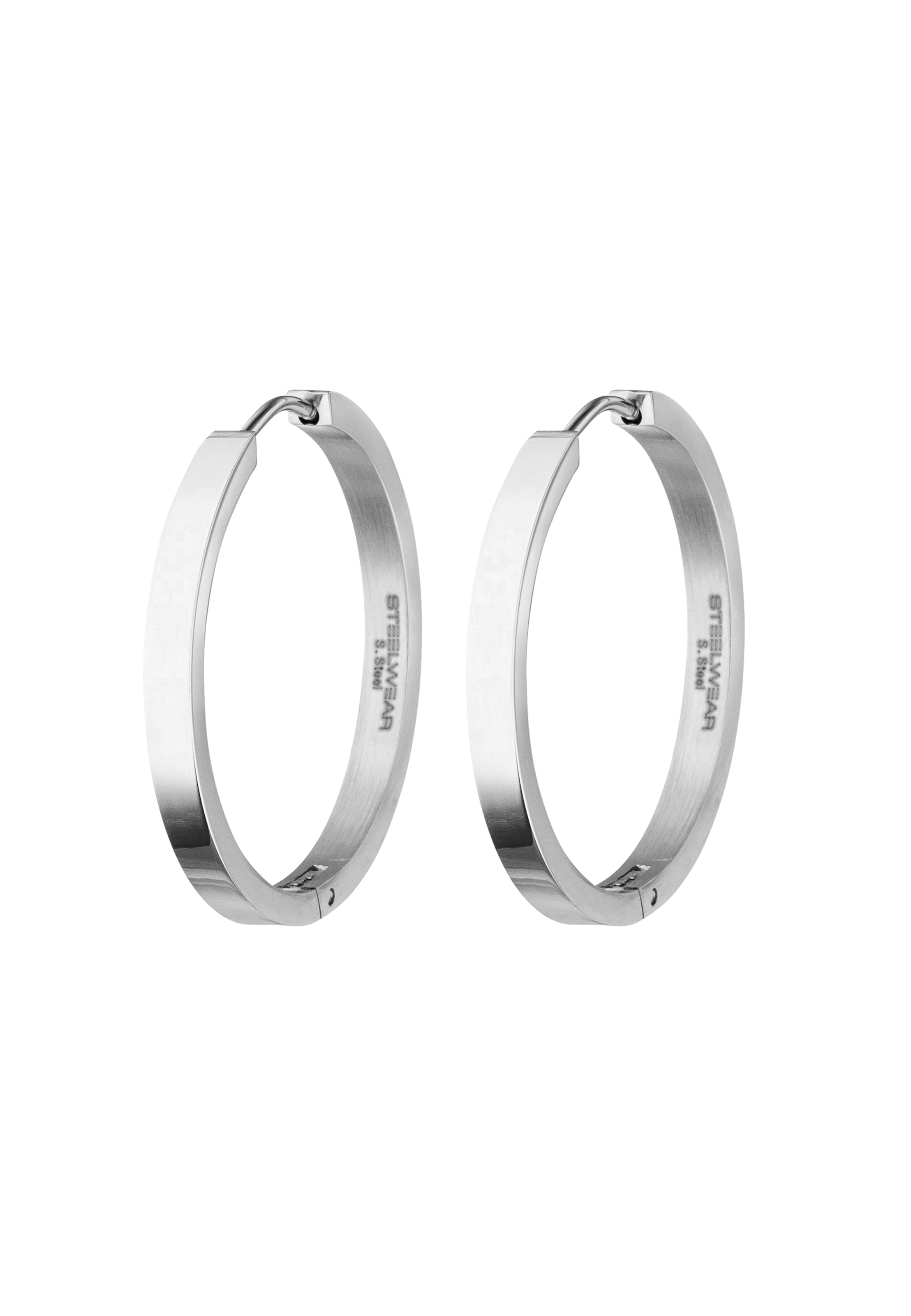 Steelwear Ohrringe 'barcelona' in Silber: Vorderseite