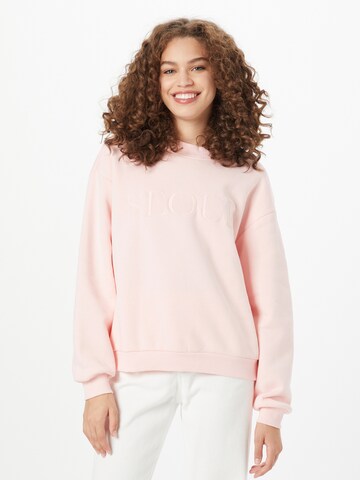 Monki Sweatshirt in Pink: front