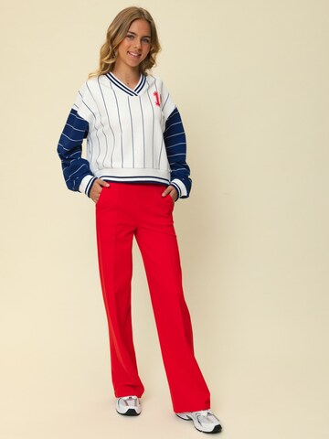 Looxs Revolution Wide leg Pants in Red: front