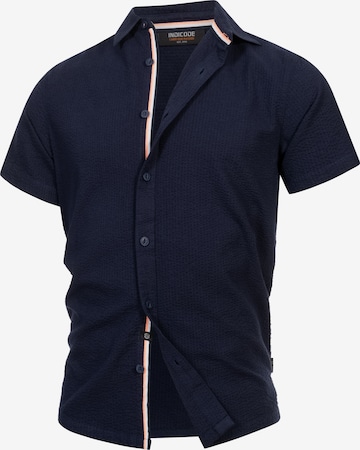 Chemise 'Maribo' INDICODE JEANS en bleu : devant