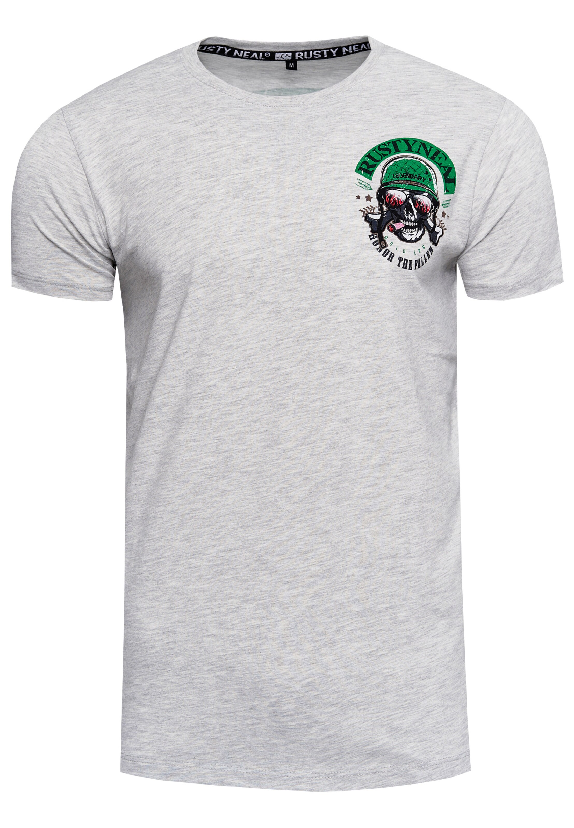 Rusty Neal T-Shirt in Grau: Vorderseite