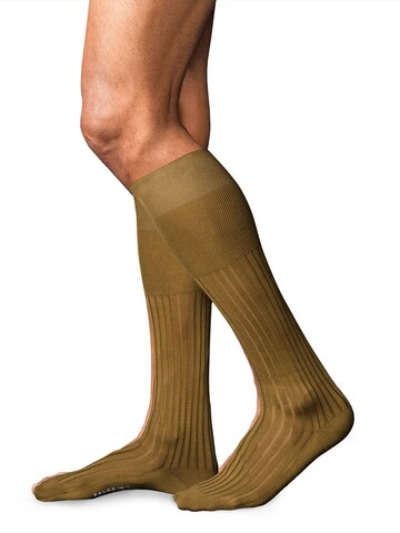 FALKE Knee High Socks 'No. 13 Finest Piuma Cotton' in Green