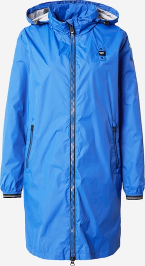 Blauer.USA Ανοιξιάτικο και φθινοπωρινό παλτό σε μπλε κοβαλτίου / μαύρο / λευκό, Άποψη προϊόντος