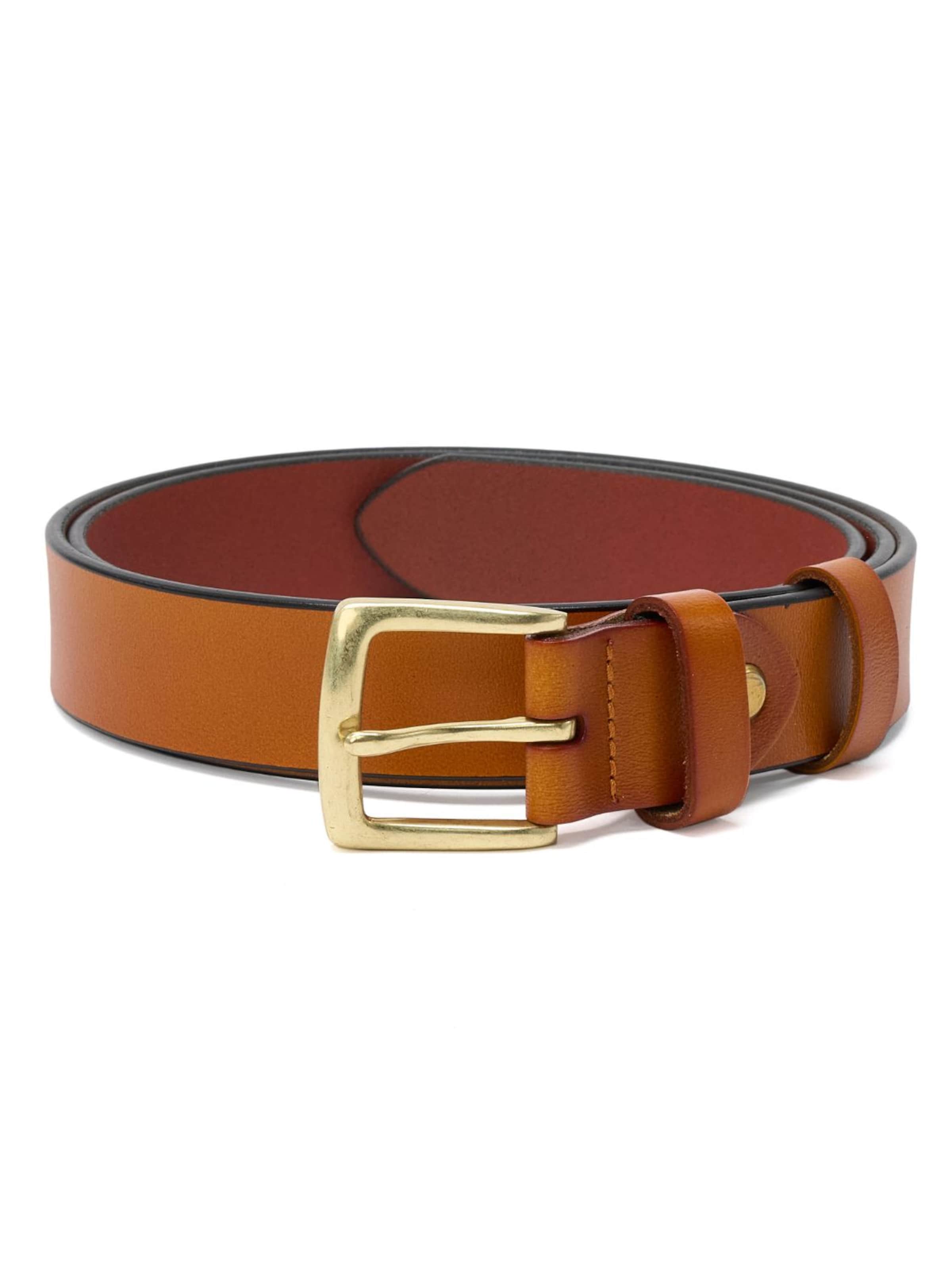 jolar Belt 'GENUINE' in Brown: front
