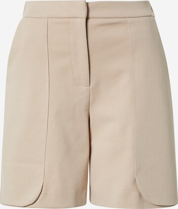 ICHI Broek in Beige: voorkant