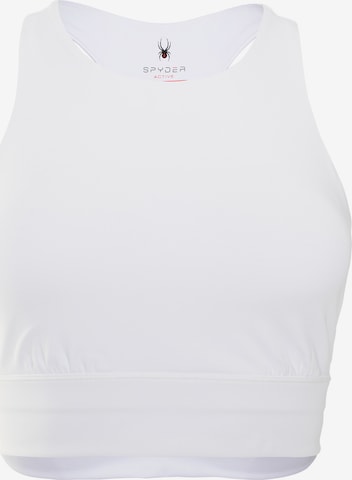 Spyder - Soutien Bustier Soutien de desporto em branco: frente