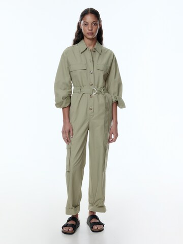 EDITED Jumpsuit 'Loreen' (GRS) in Beige: predná strana