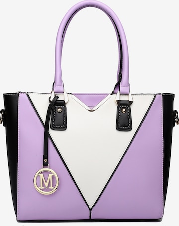 Miss Lulu Shoulder Bag in Purple: front