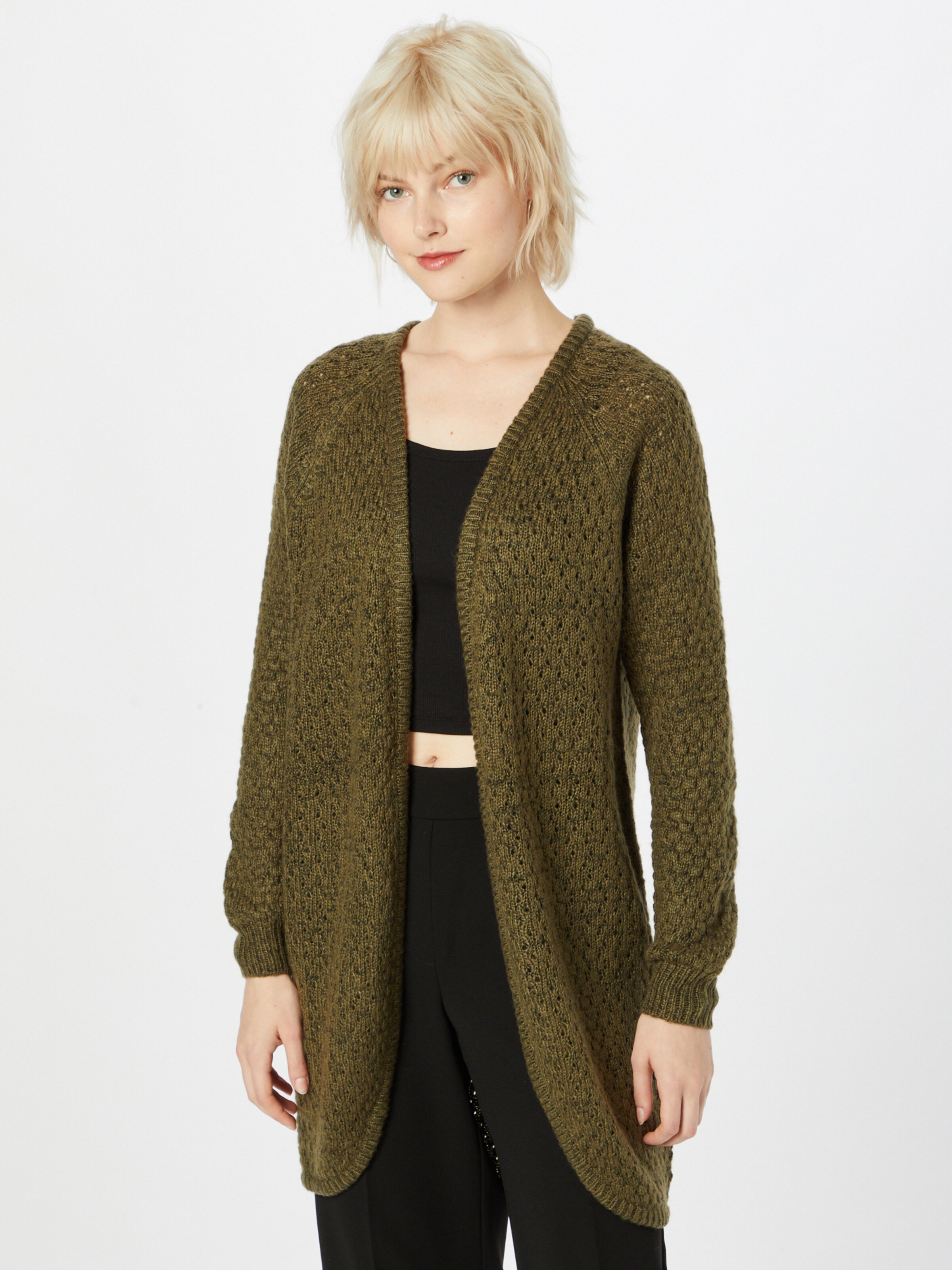 ICHI Cardigan 'Olanda' i mørkegrøn 