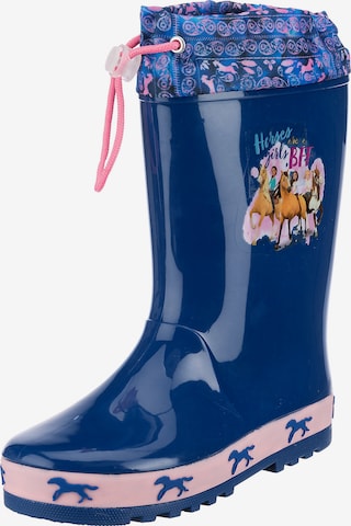 Spirit Rubber Boots in Blue: front