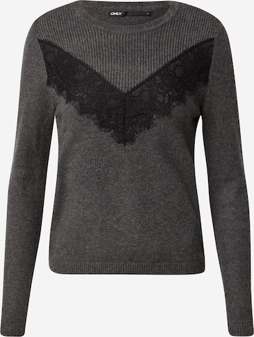 Pull-over 'Katia' ONLY en gris : devant