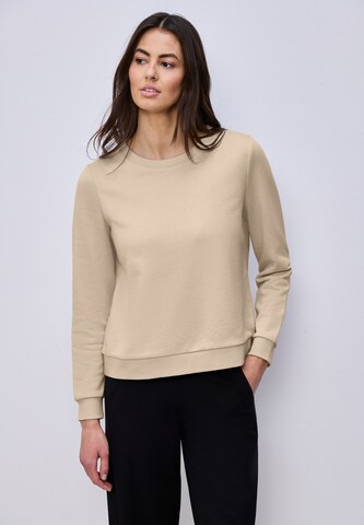 STREET ONE Sweatshirt in Beige: Vorderseite