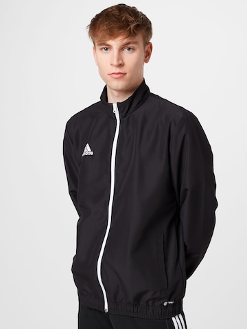 Geacă sport 'Entrada 22' de la ADIDAS SPORTSWEAR pe negru: față