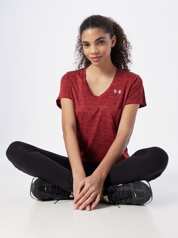 UNDER ARMOUR Functioneel shirt 'Tech' in Rood