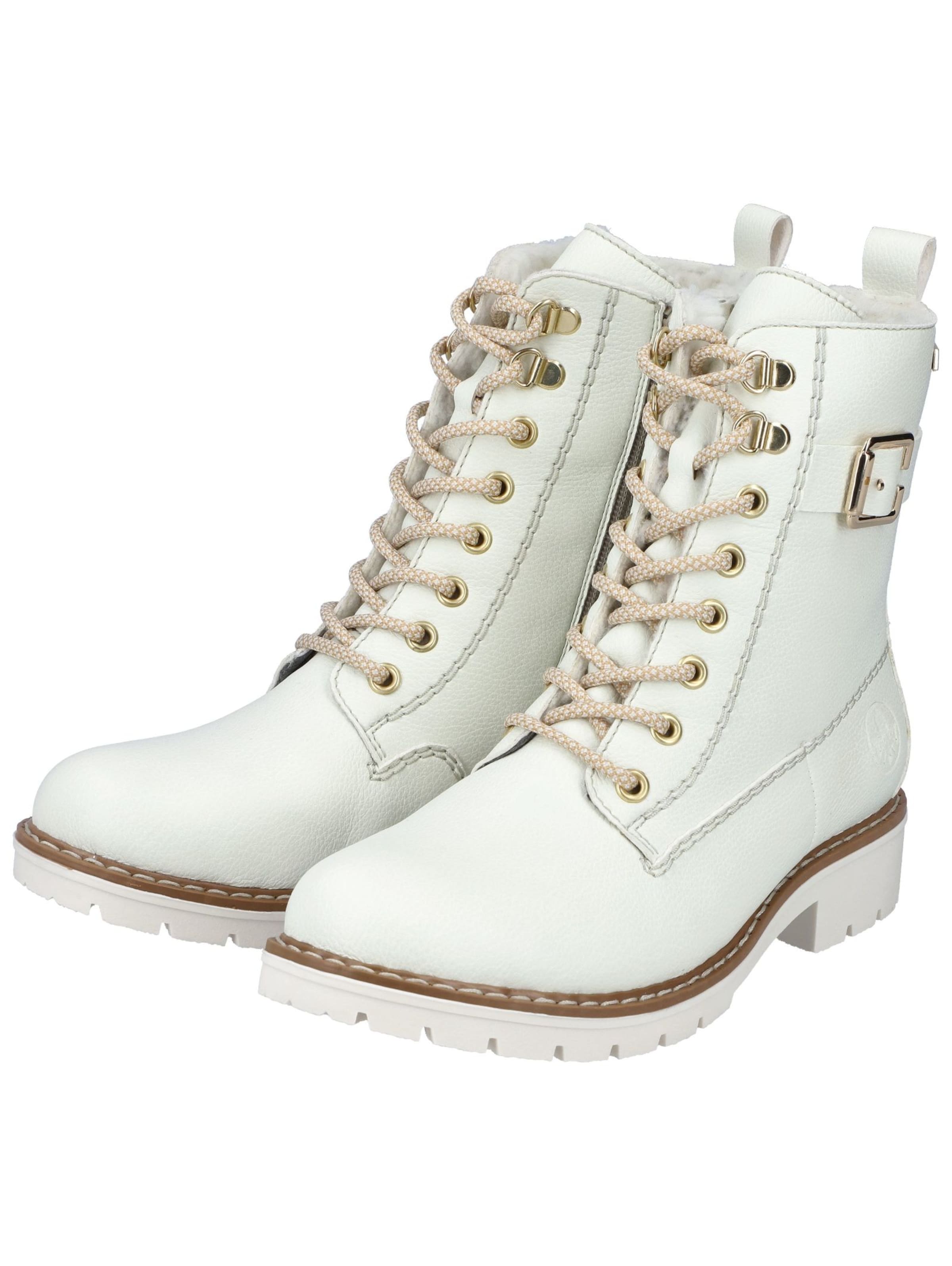 Rieker Lace-up bootie in White