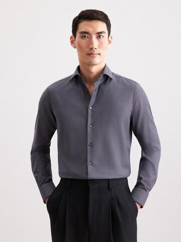 Coupe slim Chemise business 'SMART CLASSICS' SEIDENSTICKER en gris
