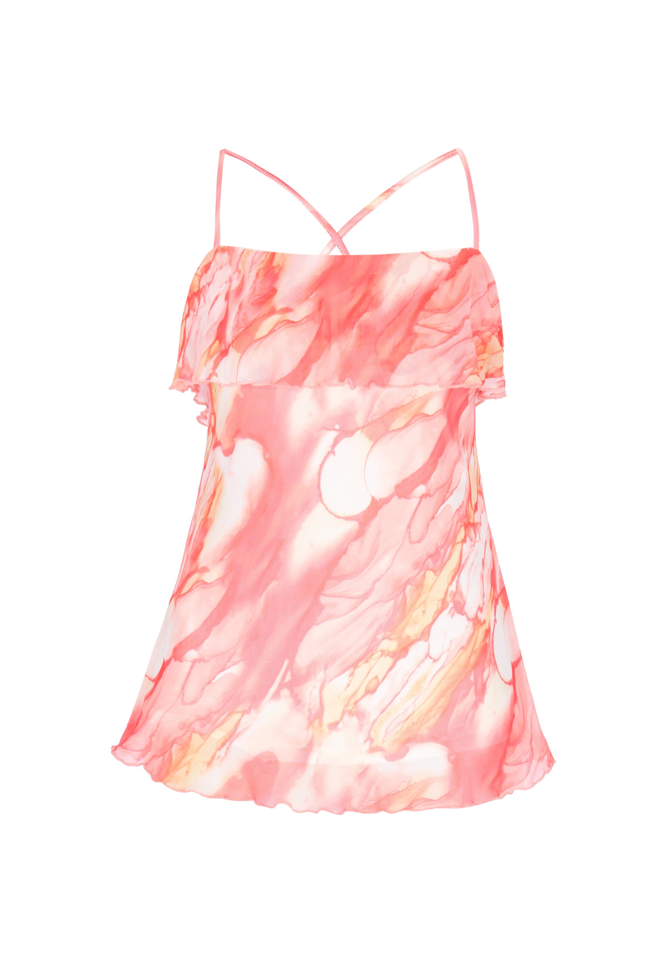 IZIA Top in Orange: front