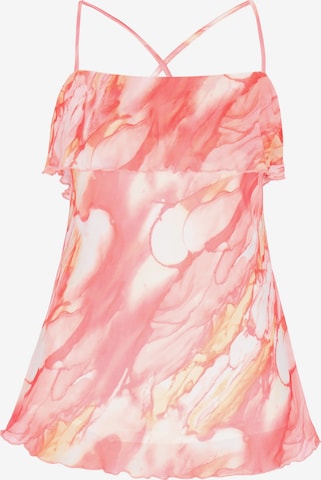 IZIA - Top en naranja: frente