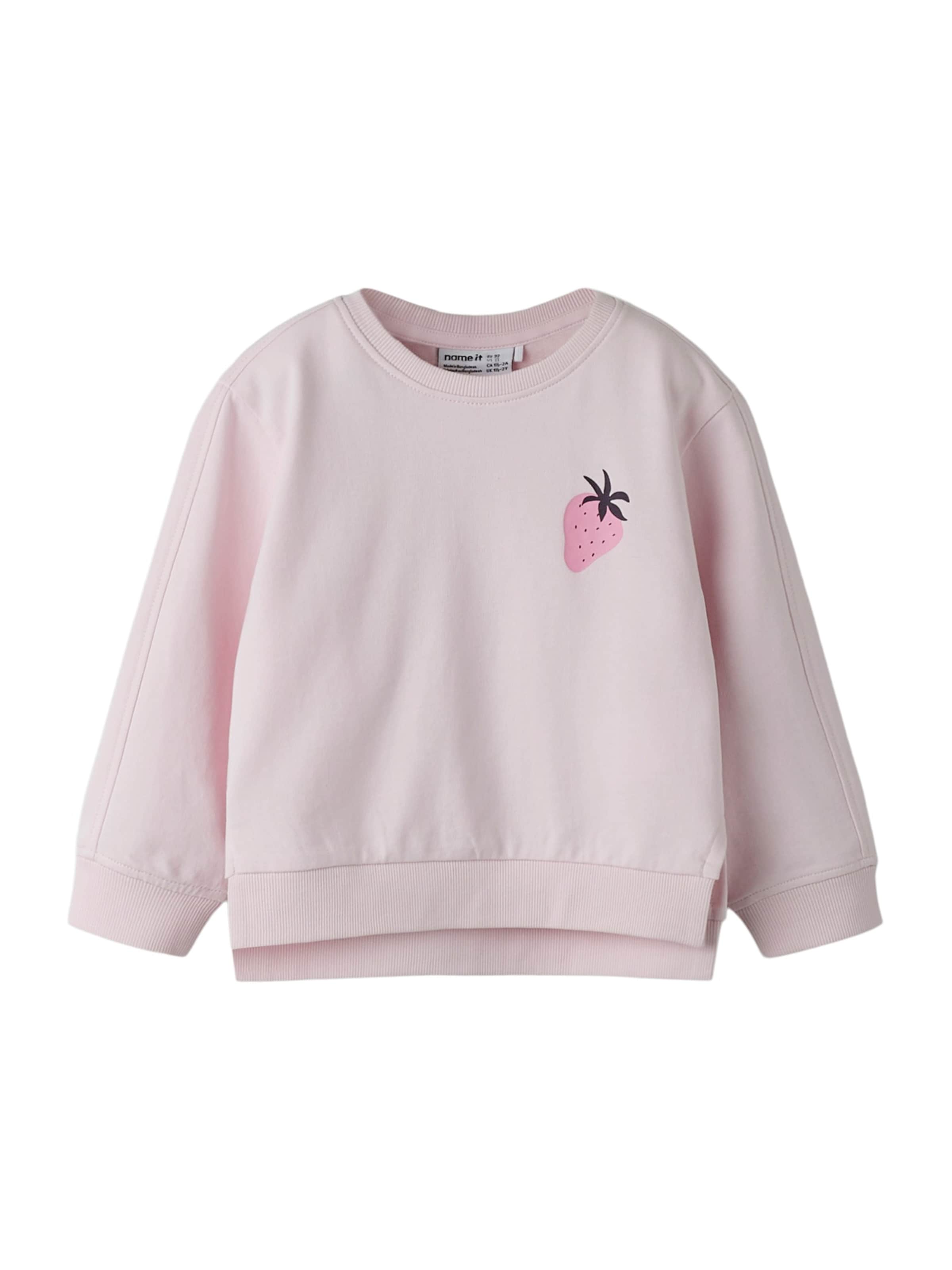 NAME IT Μπλούζα φούτερ 'NMFBissine' σε ροζ: μπροστά