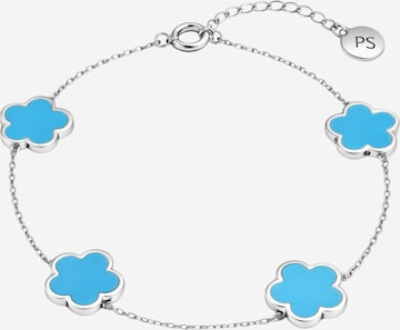 Braccialetto 'Clover Ice Blue' di Pure Schmuck in argento: frontale