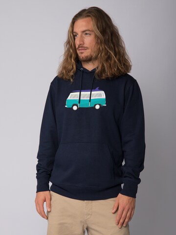 Sweat-shirt 'California Dream' Watapparel en bleu : devant