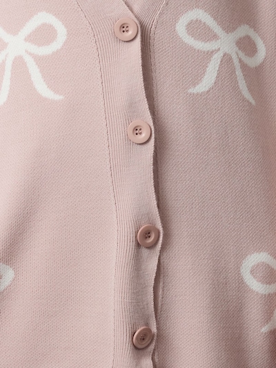 Trendyol Strickjacke 'Hijab' in puder / weiß, Produktansicht