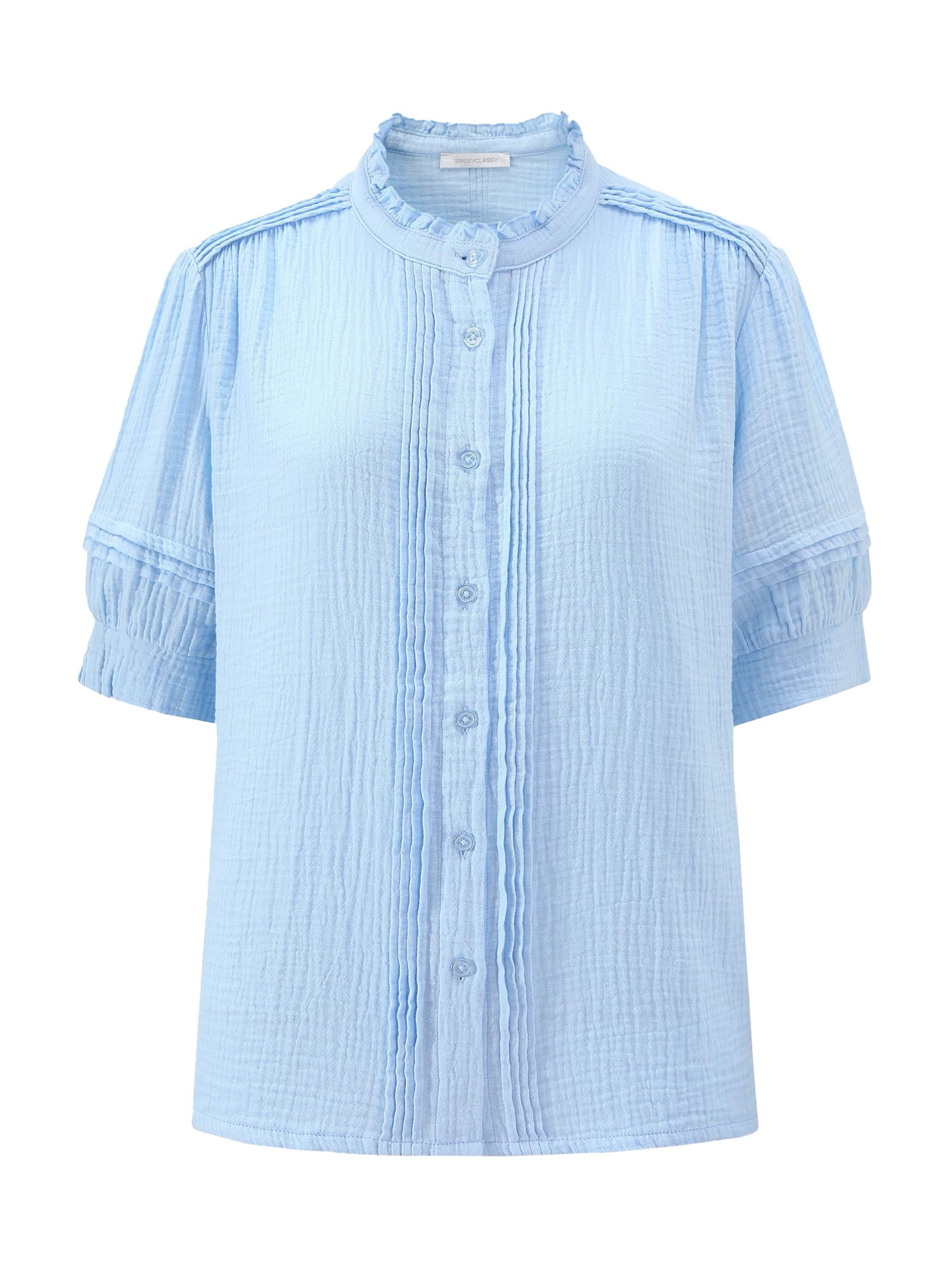 SASSYCLASSY Blouse in Blue: front