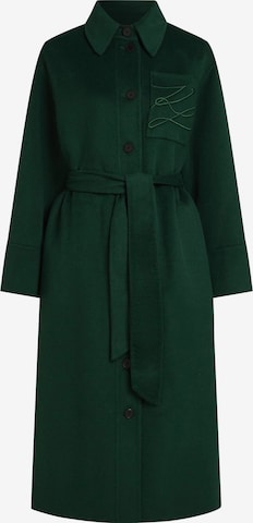 Karl Lagerfeld Between-seasons coat in Green: front