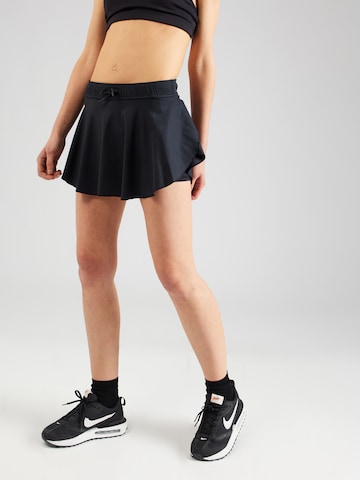 UNDER ARMOUR Wide leg Sportbroek 'Motion' in Zwart: voorkant