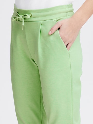 ICHI Tapered Pants 'KATE' in Green