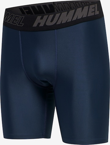 Hummel Skinny Workout Pants 'Topaz' in Blue