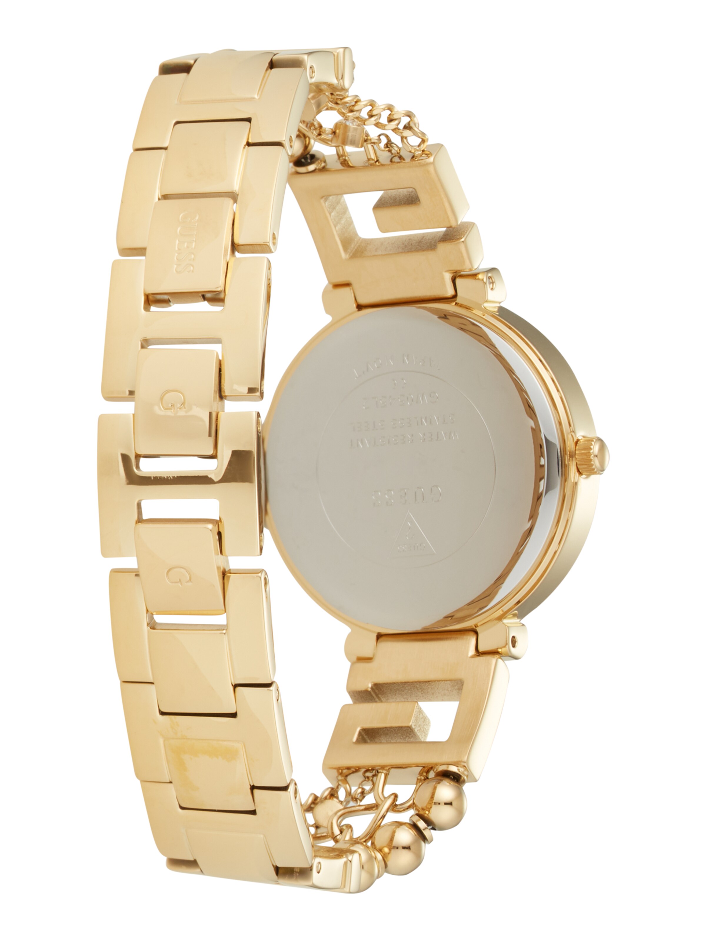 GUESS Analoog horloge in Goud: voorkant