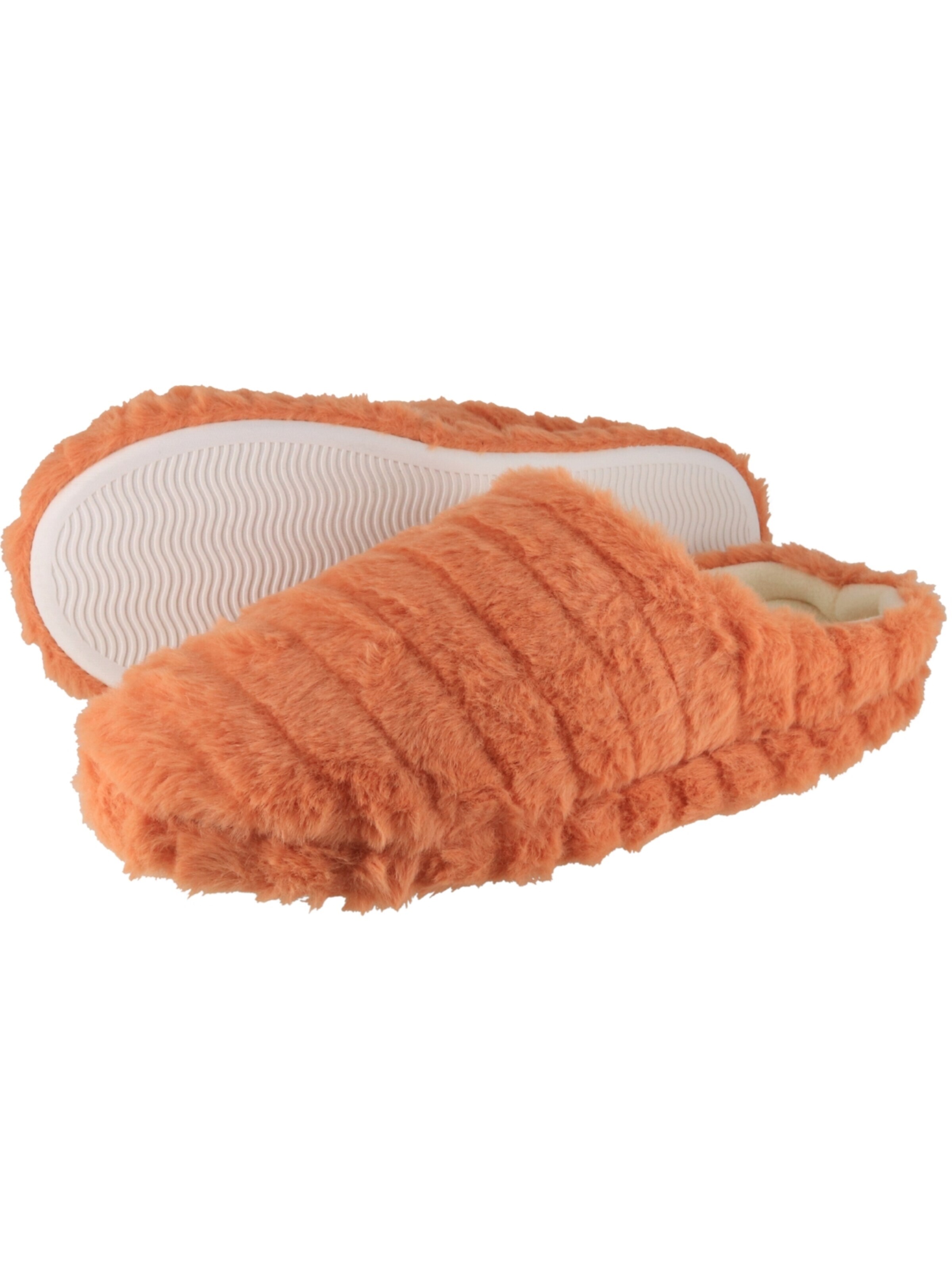 Fluffys Hausschuh 'Veluna Plüsch Pantoffeln'‌‌‌ in Orange