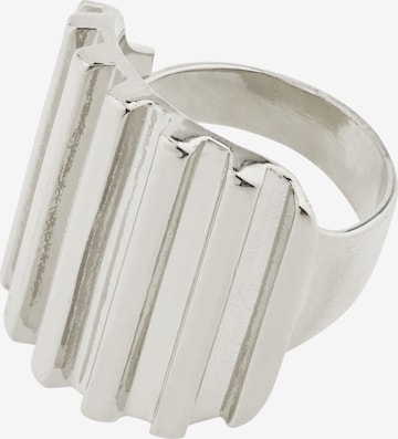 Pilgrim Prsten 'Laurel' – stříbrná: přední strana