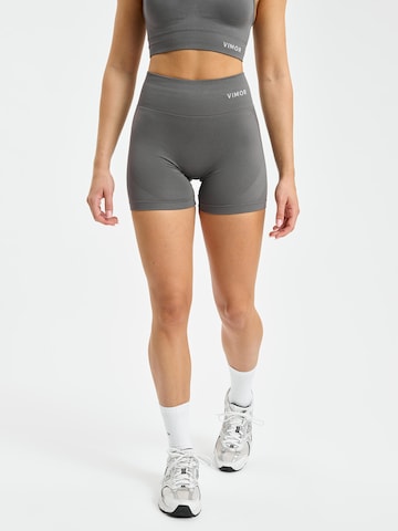 Vimor Skinny Leggings 'Joy Scrunch Shorts' in Grey: front