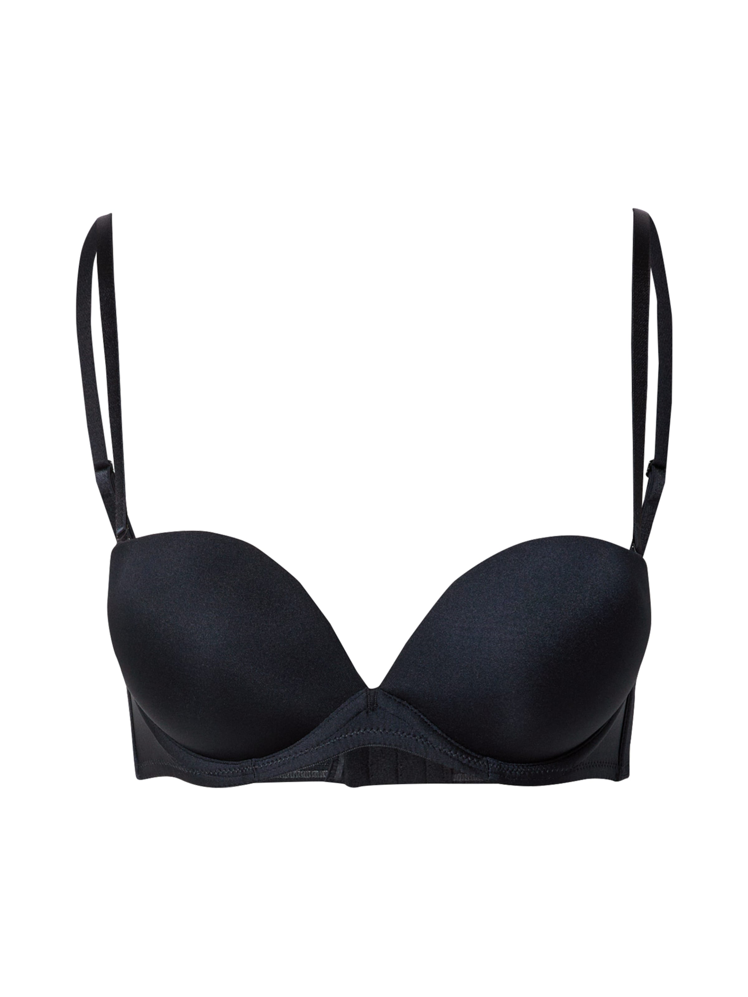Hunkemöller Balconette BH in Schwarz: Vorderseite